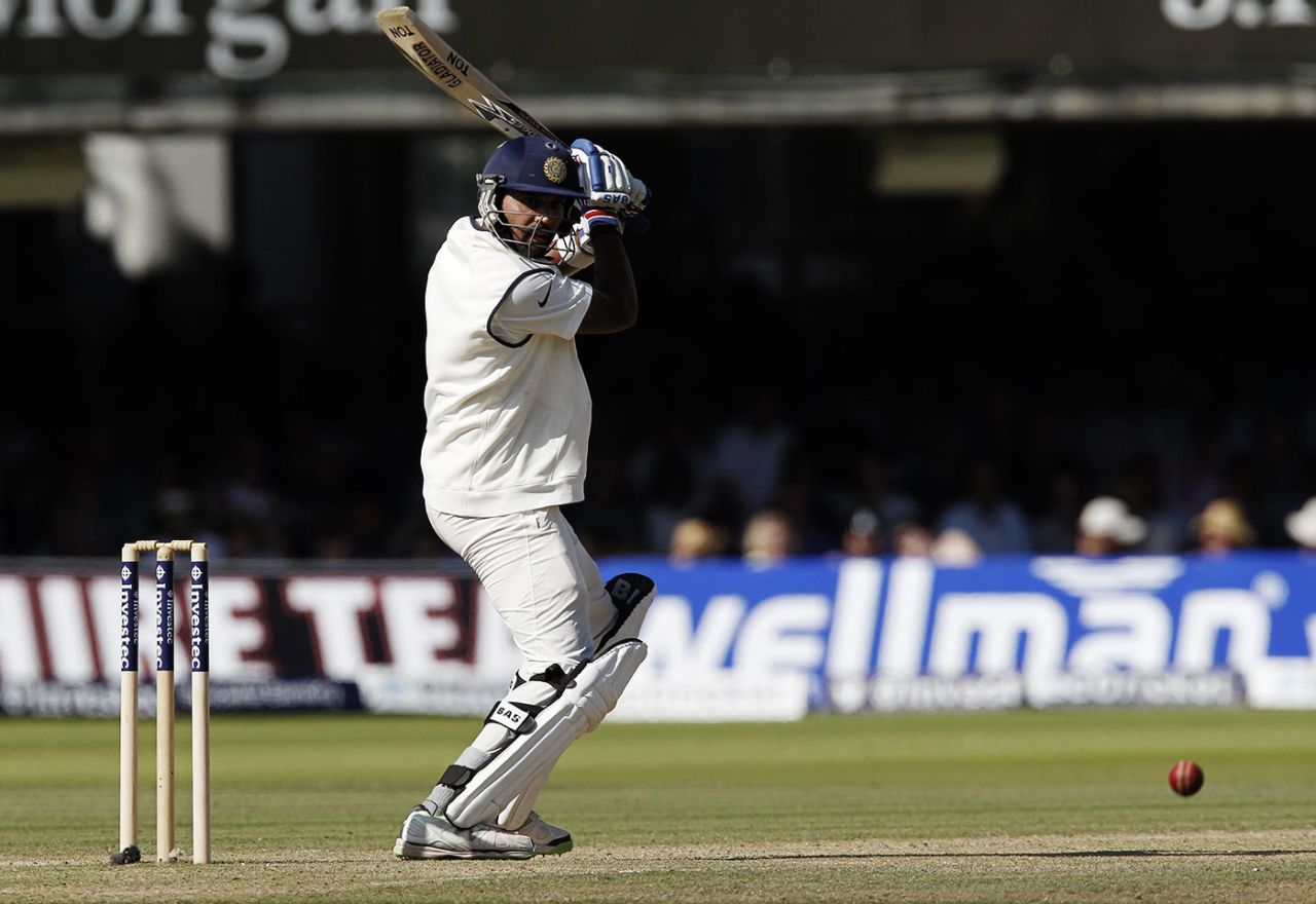 M Vijay on his way to 95, England v India, 2nd Investec Test, Lord's, 3rd day, July 19, 2014
