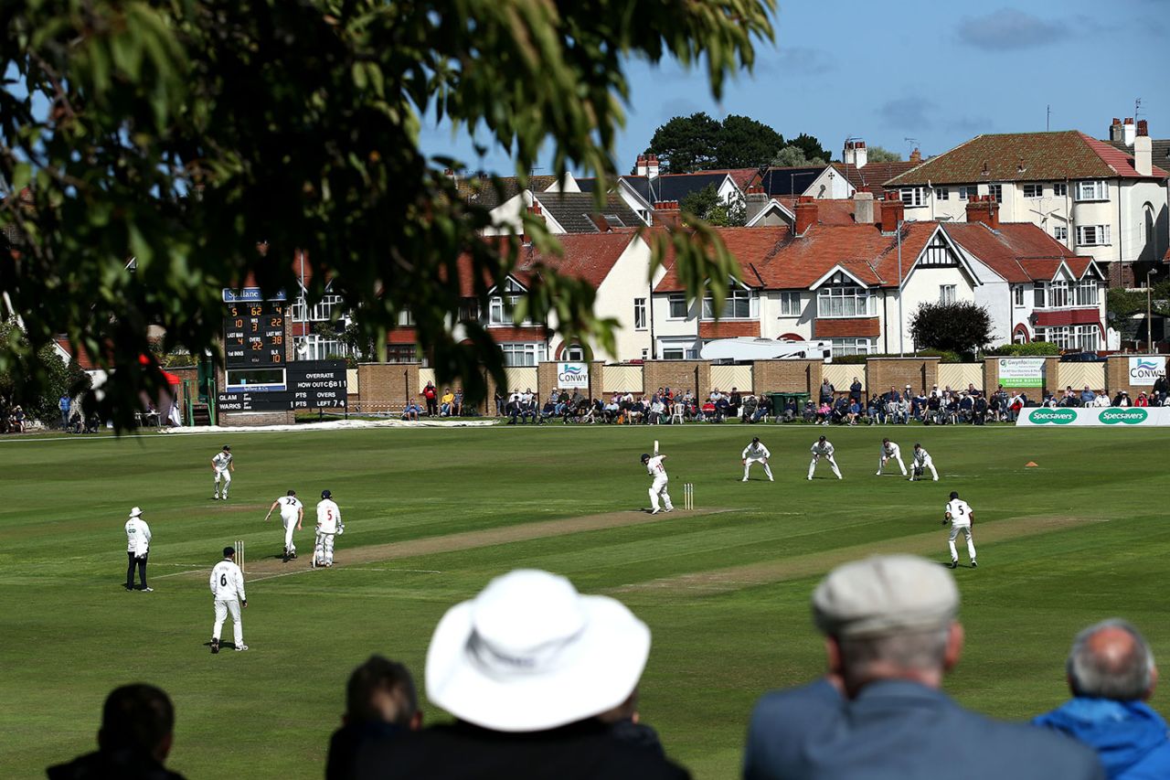 County Championship cricket at Colwyn Bay, Glamorgan v Warwickshire, Specsavers Championship, Division Two, Colwyn Bay, August 29, 2018