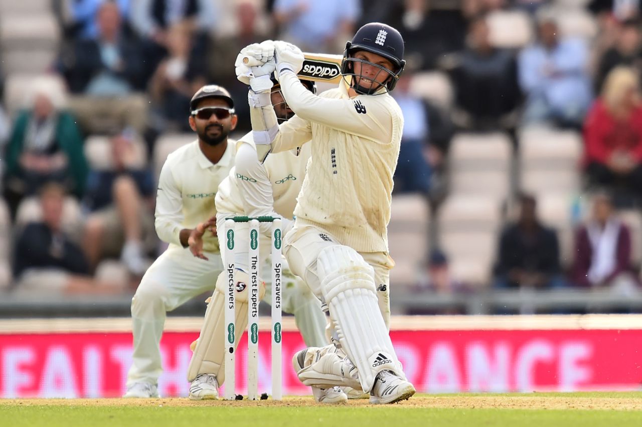Sam Curran went to his half-century with a six, England v India, 4th Test, Ageas Bowl, 1st day, August 30, 2018