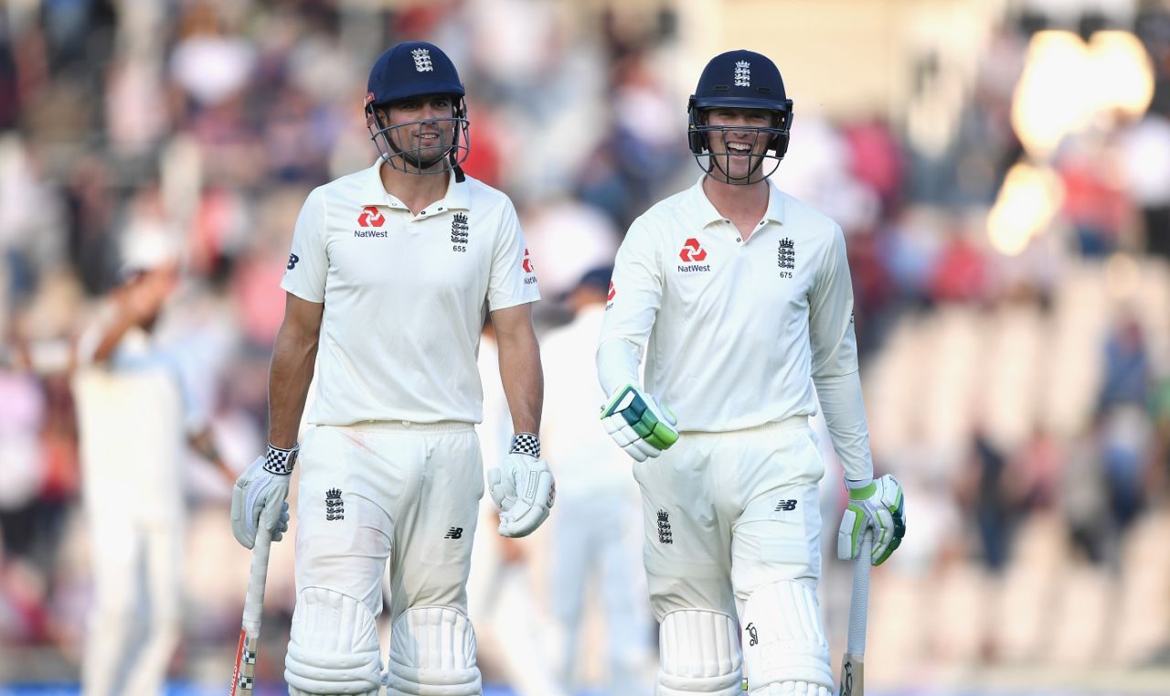 Alastair Cook and Keaton Jennings finished the second day with England wicketless, England v India, 4th Test, Southampton, 2nd day, August 31, 2018