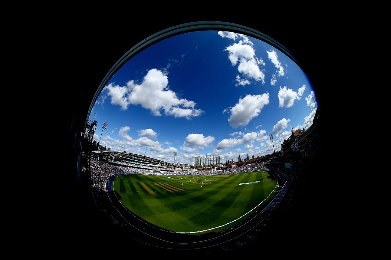 A fisheye lens view of The Oval, England v India, 5th Test, The Oval, 1st day, September 7, 2018