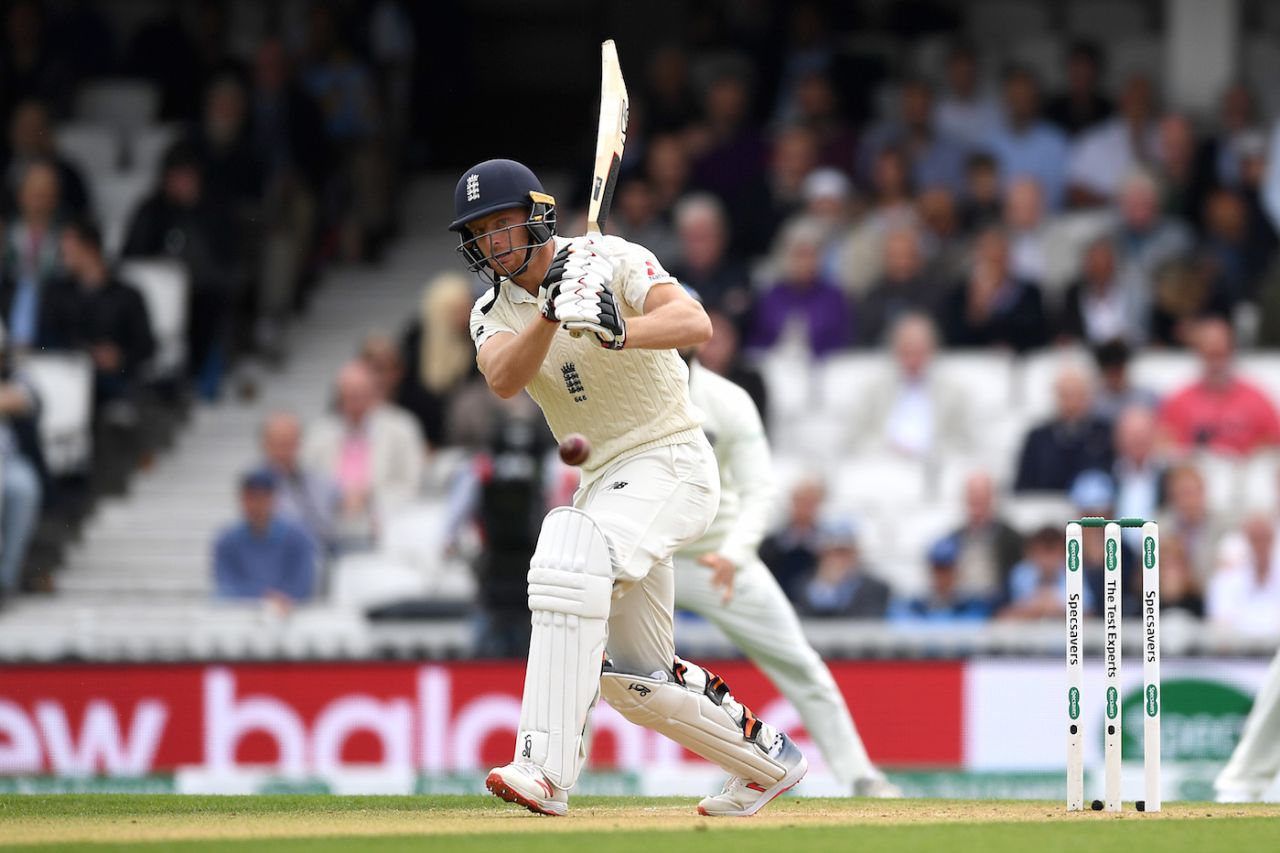 Jos Buttler plays the ball on the leg side, England v India, 5th Test, The Oval, September 8, 2018