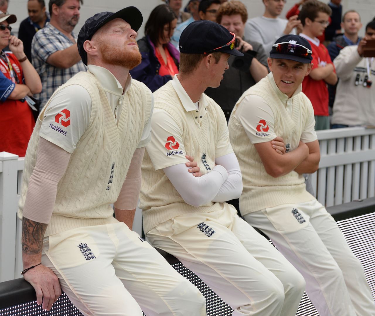 Ben Stokes, Keaton Jennings and Sam Curran, England v India, 5th Test, The Oval, 2nd day, September 8, 2018