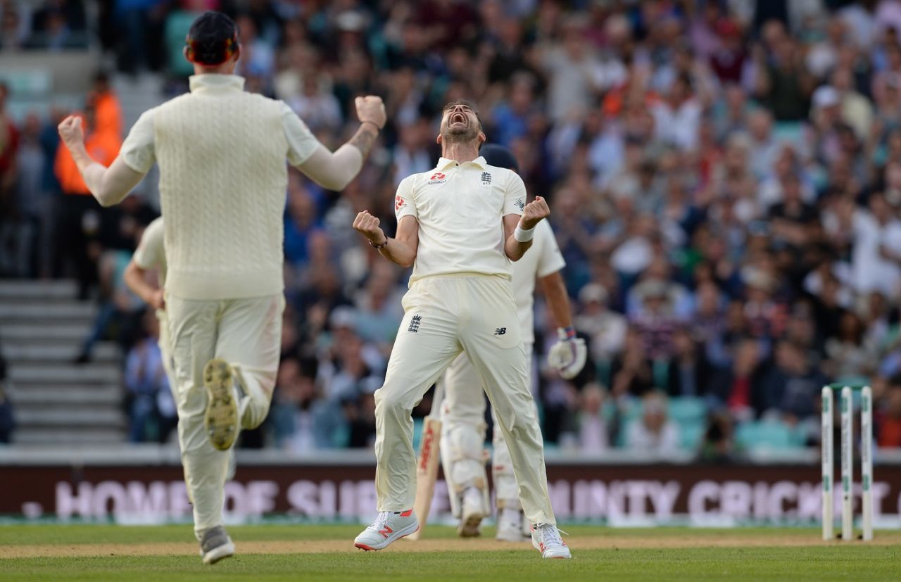 James Anderson struck twice to sink India, England v India, 5th Test, The Oval, 2nd day, September 8, 2018