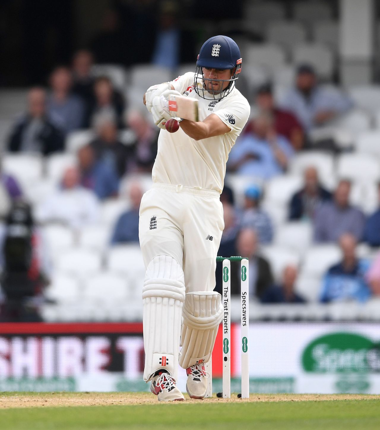 Alastair Cook lines up to pull the ball, England v India, 5th Test, The Oval, 4th day, September 10, 2018