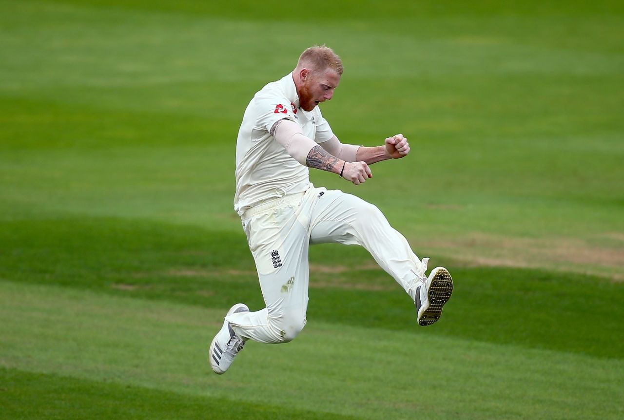 Ben Stokes exults after taking a wicket, England v India, 5th Test, The Oval, 5th day, September 11, 2018