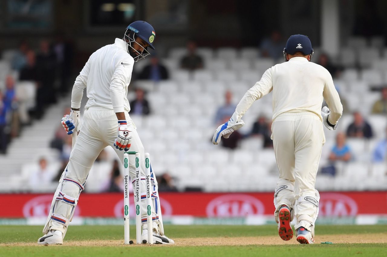 A legbreak that spun viciously from the rough accounted for KL Rahul, England v India, 5th Test, The Oval, 5th day, September 11, 2018