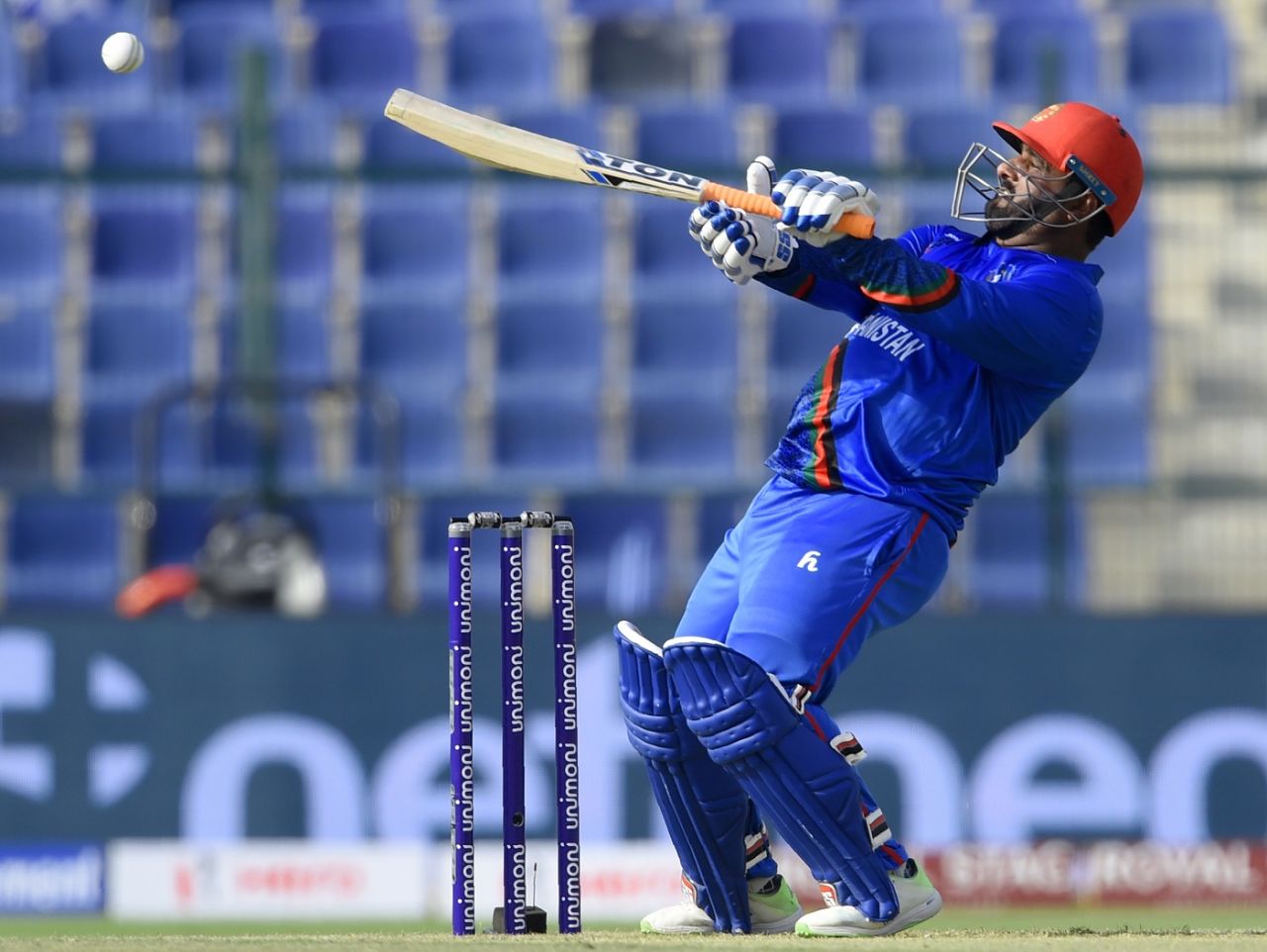 Mohammad Shahzad ramps the ball to third man, Afghanistan v Sri Lanka, 3rd ODI, Group B, Asia Cup, September 17, 2018