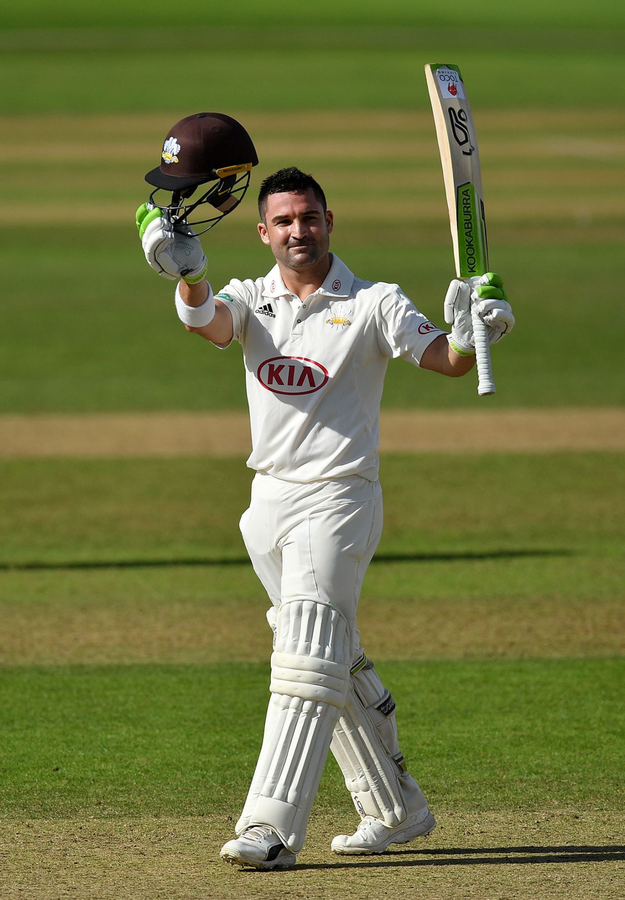 Dean Elgar brought up a century, Somerset v Surrey, Specsavers Championship, Division One, Taunton, September 19, 2018