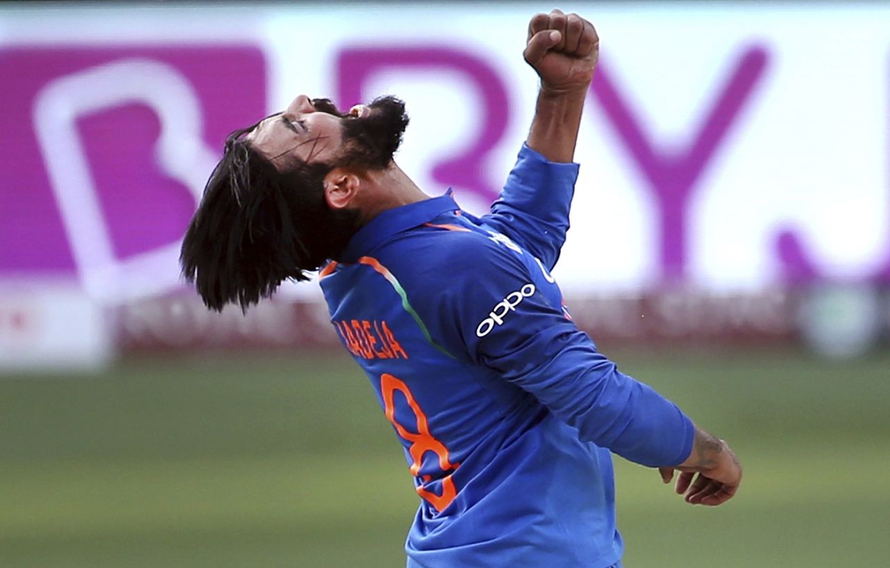 Ravindra Jadeja roars in delight, Bangladesh v India, Asia Cup, Dubai, September 21, 2018