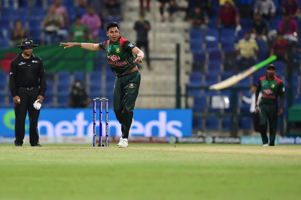 Mustafizur Rahman kept his calm during a tense last over, Afghanistan v Bangladesh, 4th match, Super Four, Asia Cup 2018, Abu Dhabi, September 23, 2018