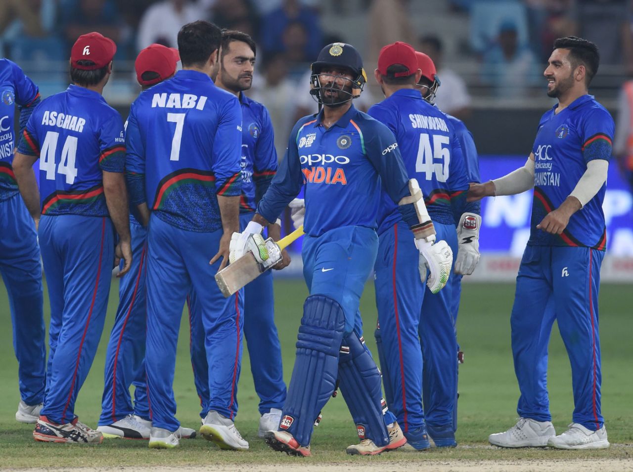 Dinesh Karthik walks off in disappointment after getting a wrong decision, Afghanistan v India, Asia Cup 2018, Dubai, September 25, 2018
