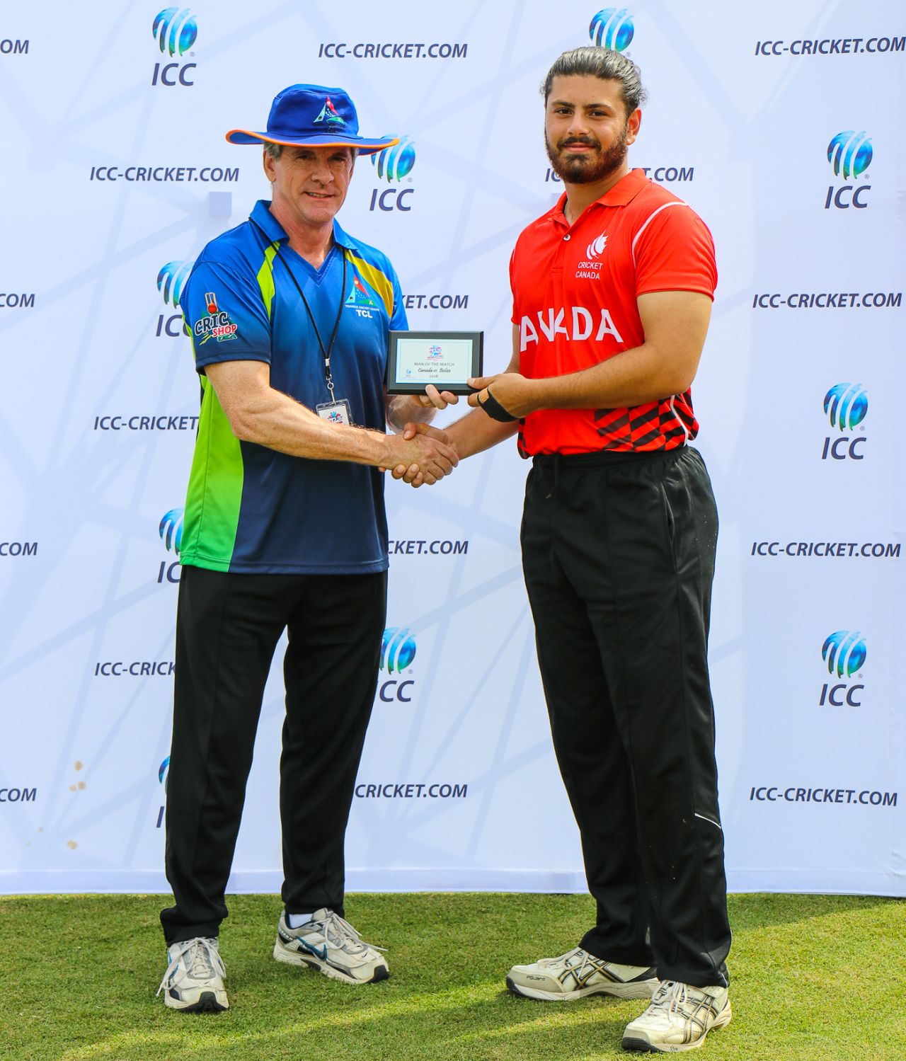 Abraash Khan was named Man of the Match on his senior debut, Belize v Canada, ICC World Twenty20 Americas Sub Regional Qualifier A, Morrisville, September 23, 2018