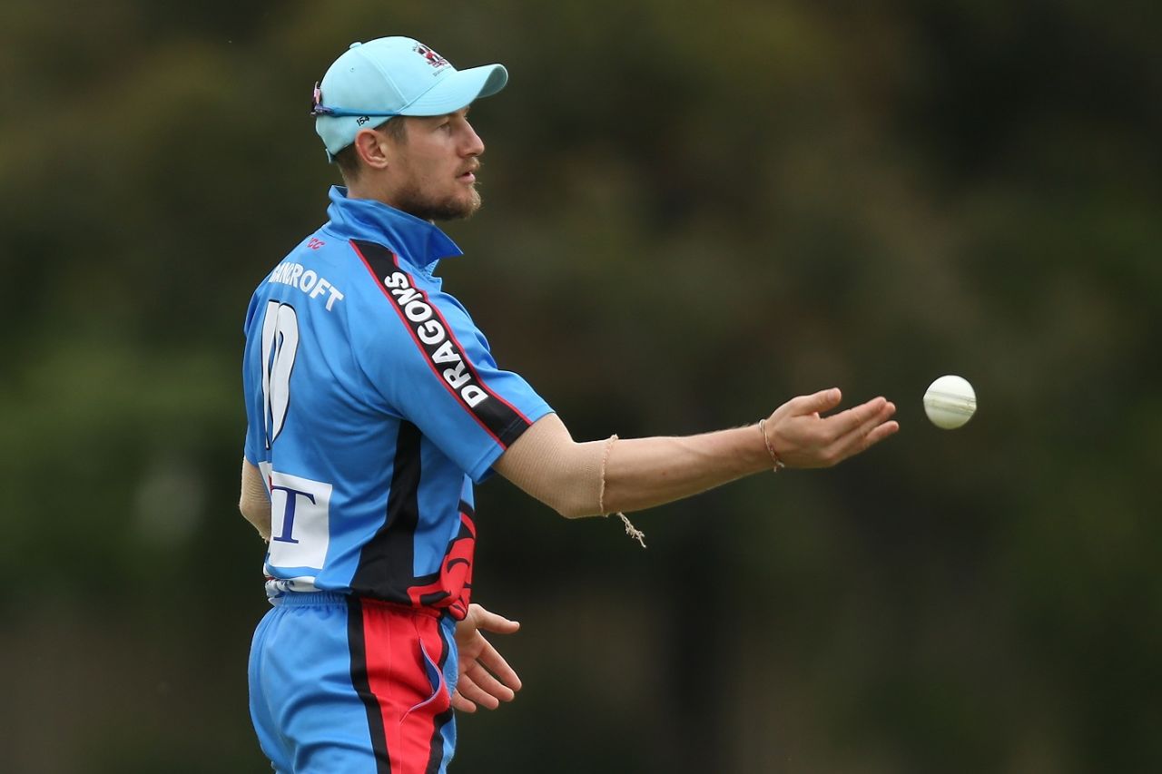 Cameron Bancroft lobs the ball to a teammate in a club-cricket match, Willetton v Midland-Guildford, Perth, October 6, 2018