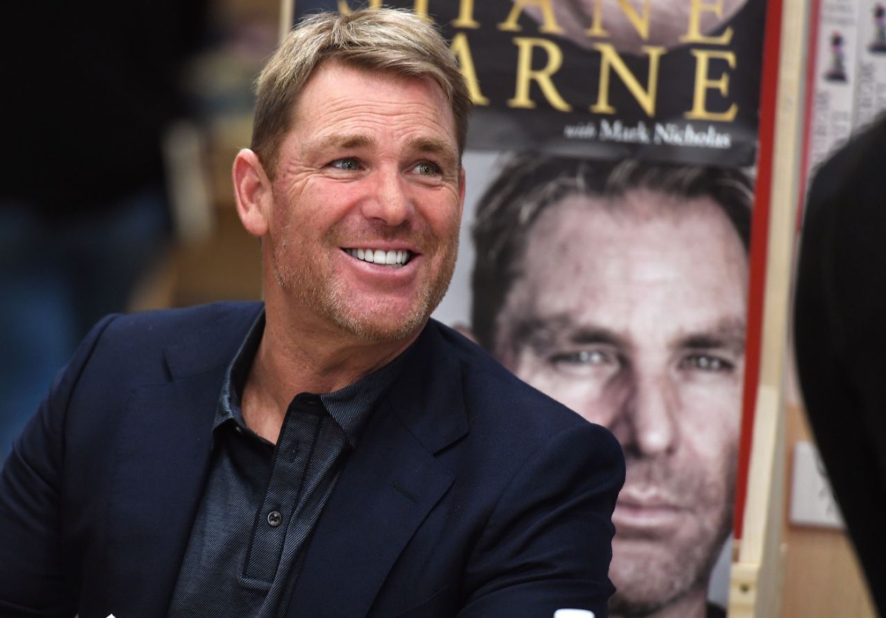 Shane Warne during a book signing event for his autobiography, Melbourne, October 19, 2018