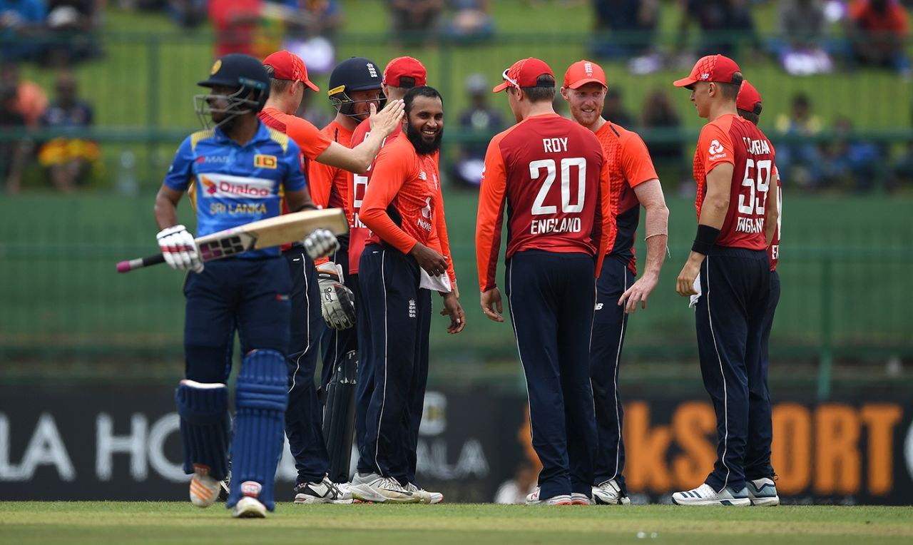 Adil Rashid claimed the scalp of Kusal Mendis, Sri Lanka v England, 4th ODI, Pallekele, October 20, 2018