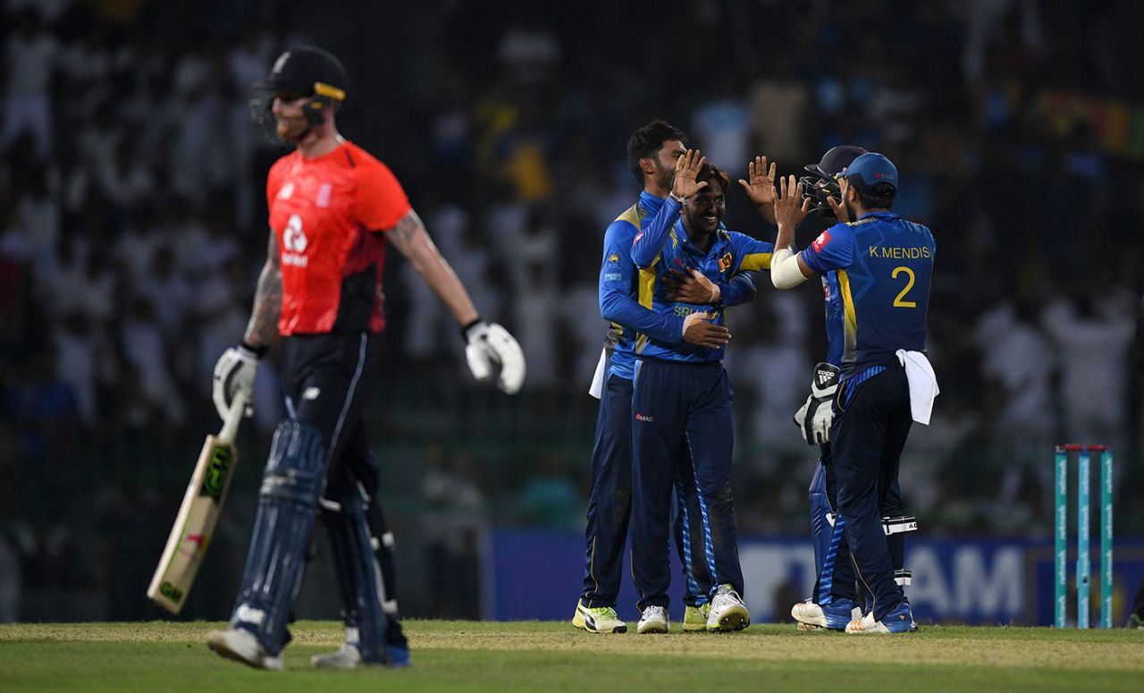 Ben Stokes' resistance was ended by Akila Dananjaya, Sri Lanka v England, 5th ODI, October 23, 2018