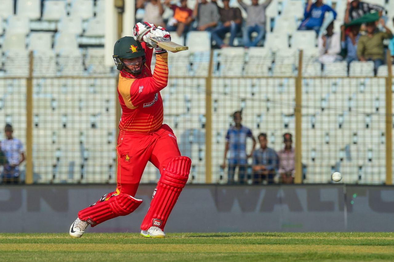 Brendan Taylor injected positivity into the Zimbabwe innings, Bangladesh v Zimbabwe, 2nd ODI, Chittagong, October 24, 2018
