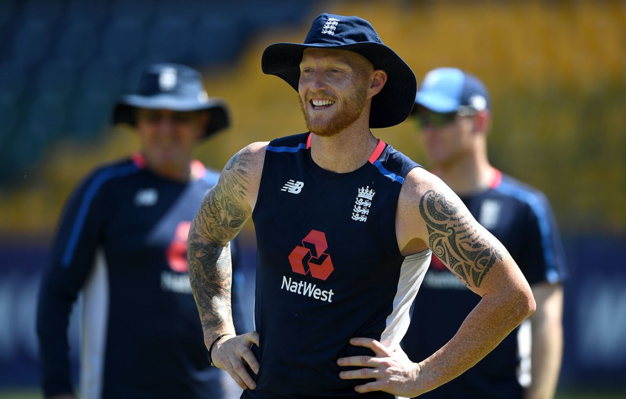 Ben Stokes was in relaxed mood at England training, Colombo, October 26, 2018