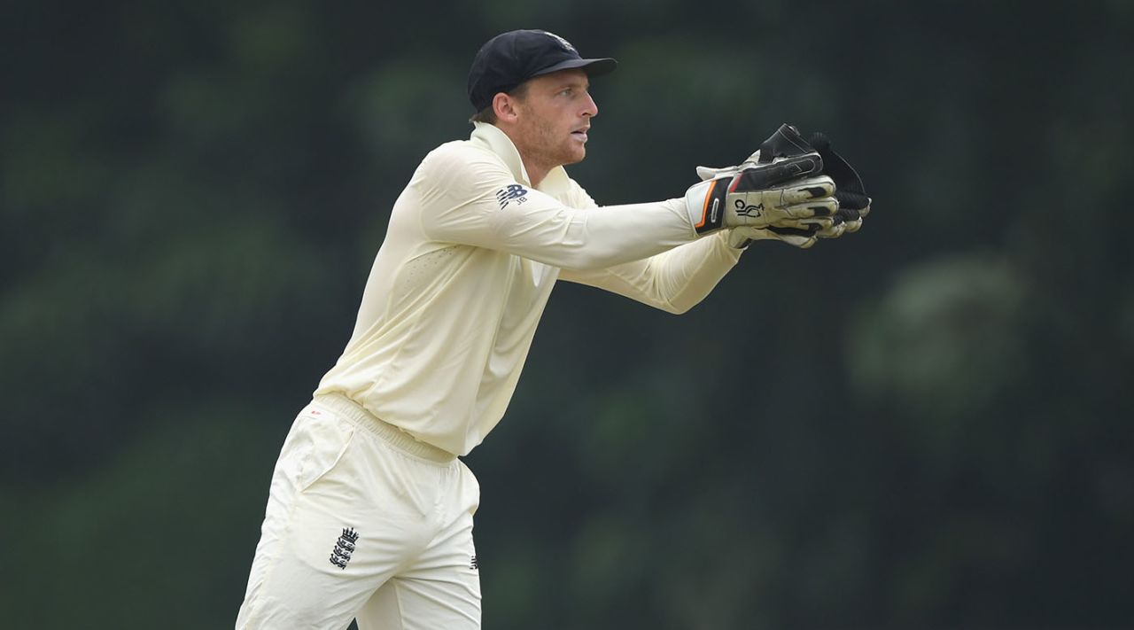 Jos Buttler took the gloves in the morning session, Sri Lanka Board XI v England XI, Tour match, Colombo, 1st day, October 30, 2018