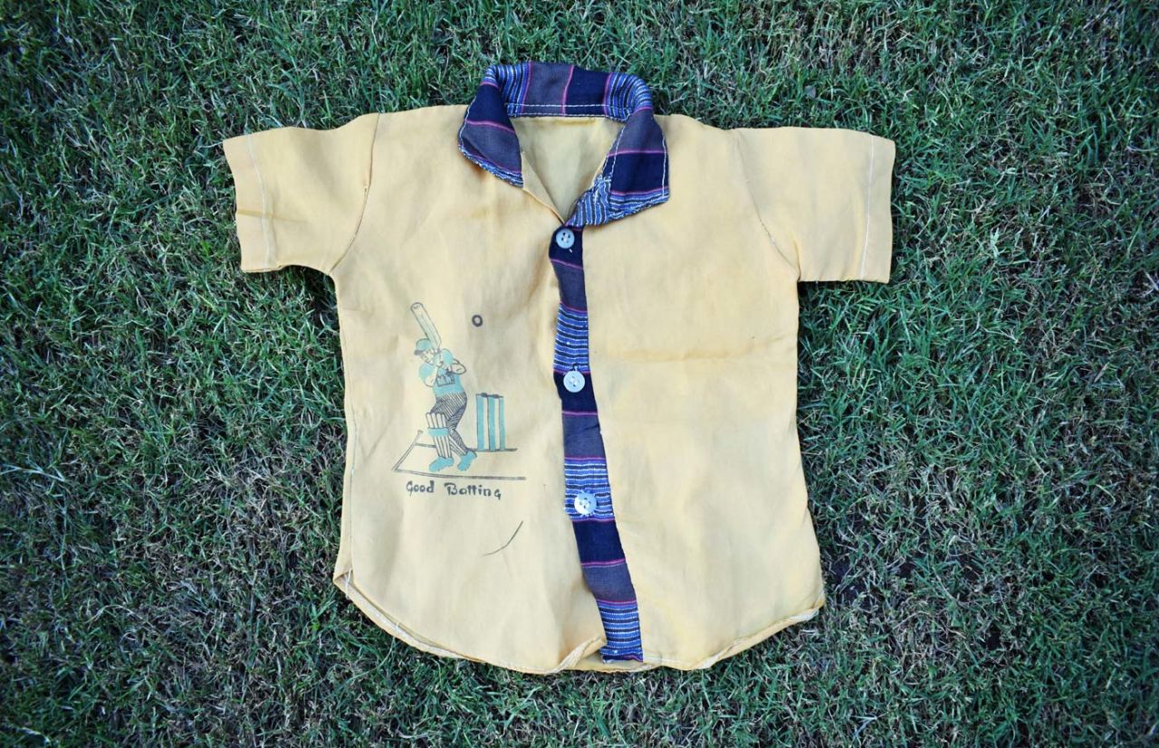 A shirt Harmanpreet Kaur's father bought for her when she was a baby, July 22, 2018