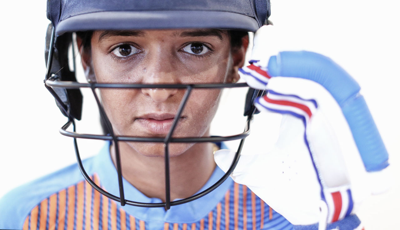 Close-up of Harmanpreet Kaur at the portraits session ahead of the tournament, ICC Women's World T20 2018, Antigua, November 3, 2018
