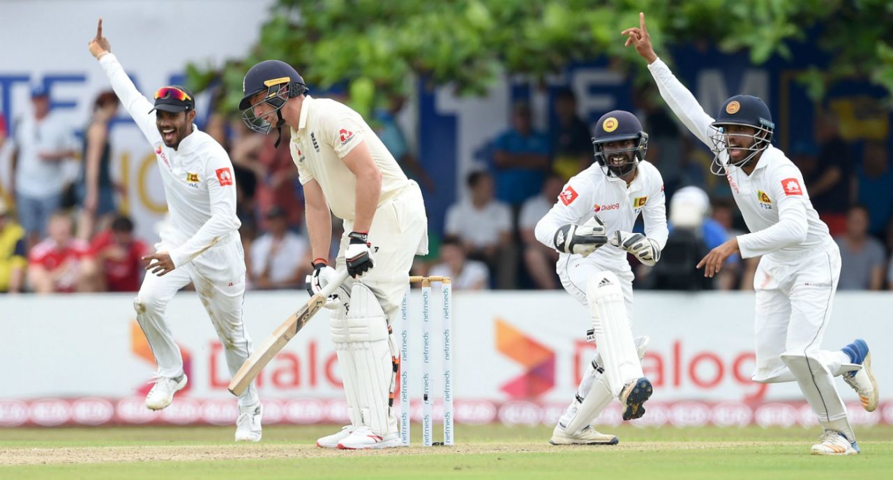 Sri Lanka celebrate the wicket of Jos Buttler, Sri Lanka v England, 1st Test, Galle, 1st day, November 6, 2018