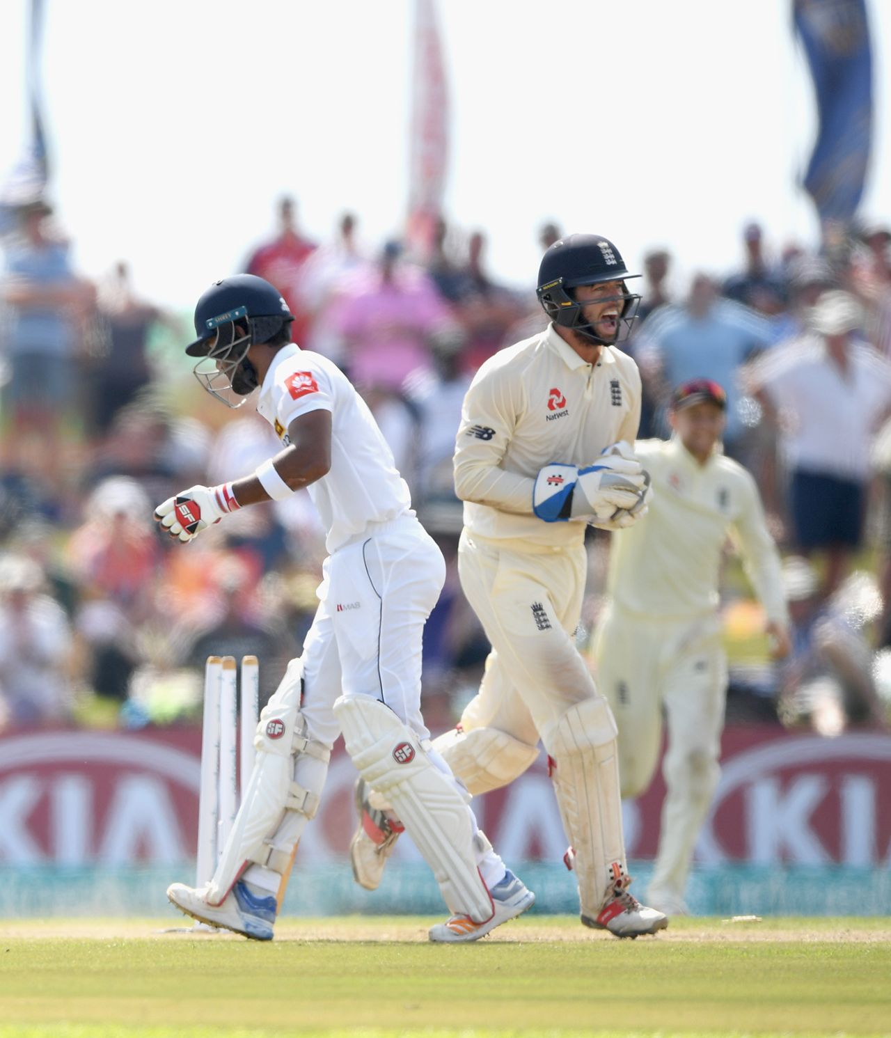 Ben Foakes completed the stumping of Dinesh Chandimal, Sri Lanka v England, 1st Test, Galle, 2nd day, November 7, 2018