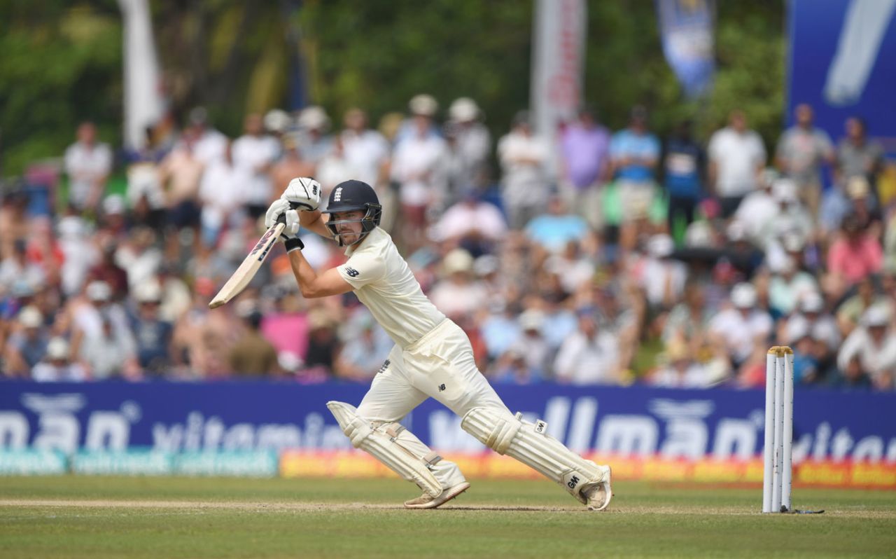 Rory Burns punches into the off side, Sri Lanka v England, 1st Test, 3rd day, Galle, November 8, 2018