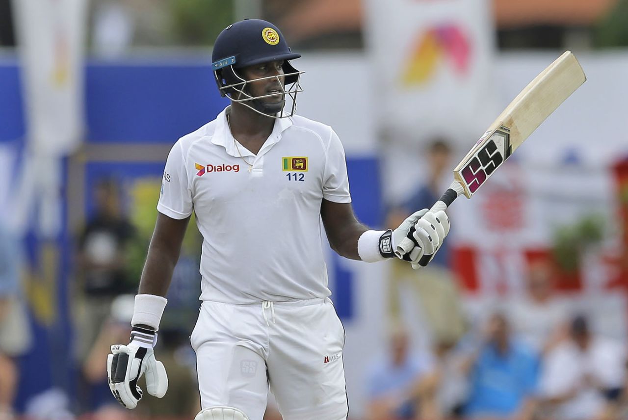 Angelo Mathews made back-to-back fifties, Sri Lanka v England, 1st Test, 4th day, Galle, November 9, 2018