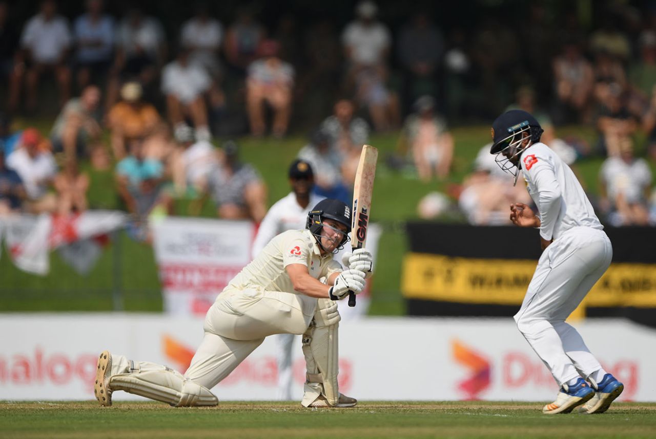 Rory Burns used the sweep shot to good effect, Sri Lanka v England, 2nd Test, Pallekele, 1st day, November 14, 2018