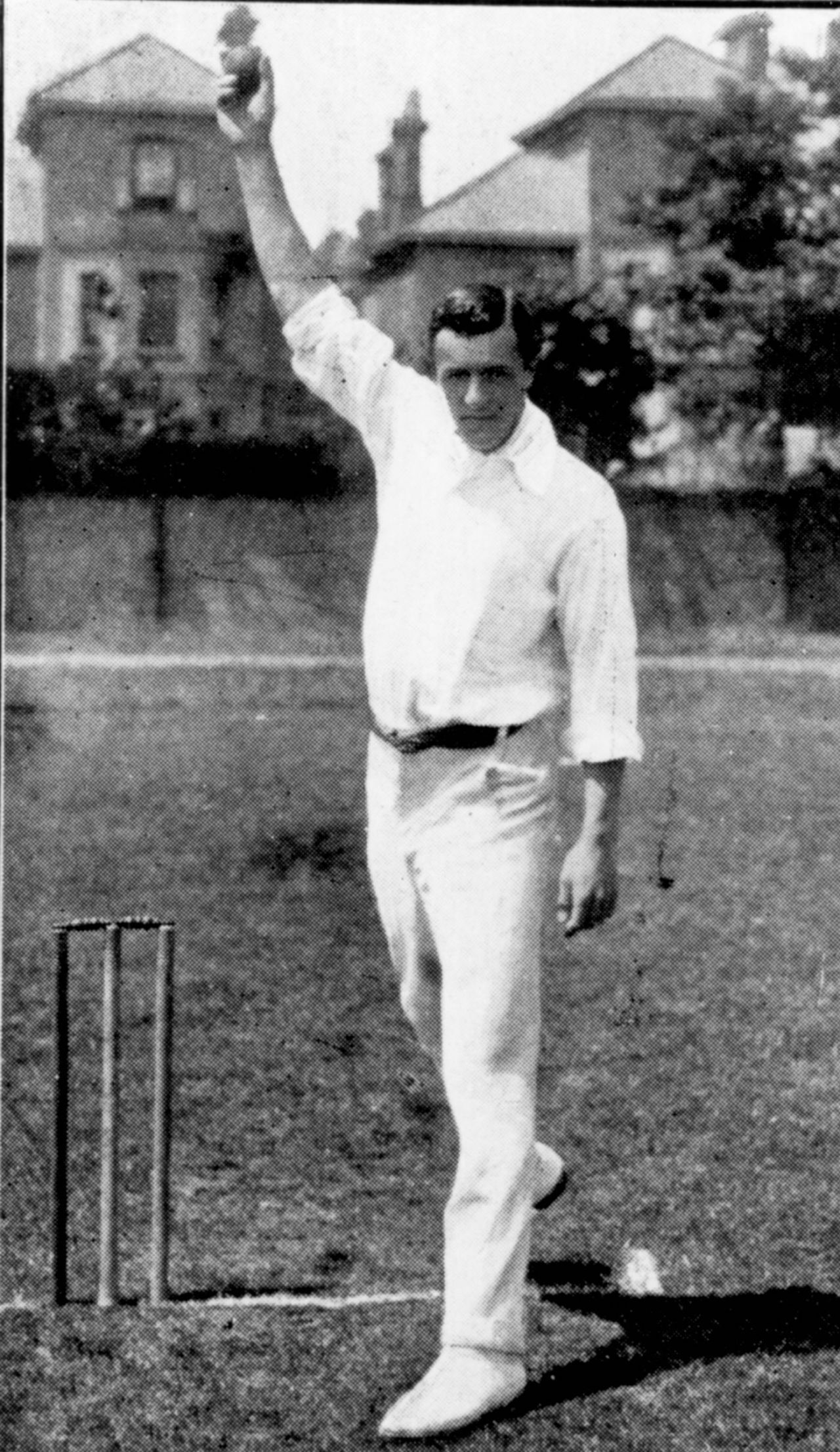 Bernard JT Bosanquet, cricketer, of Oxford University and Middlesex, circa 1910