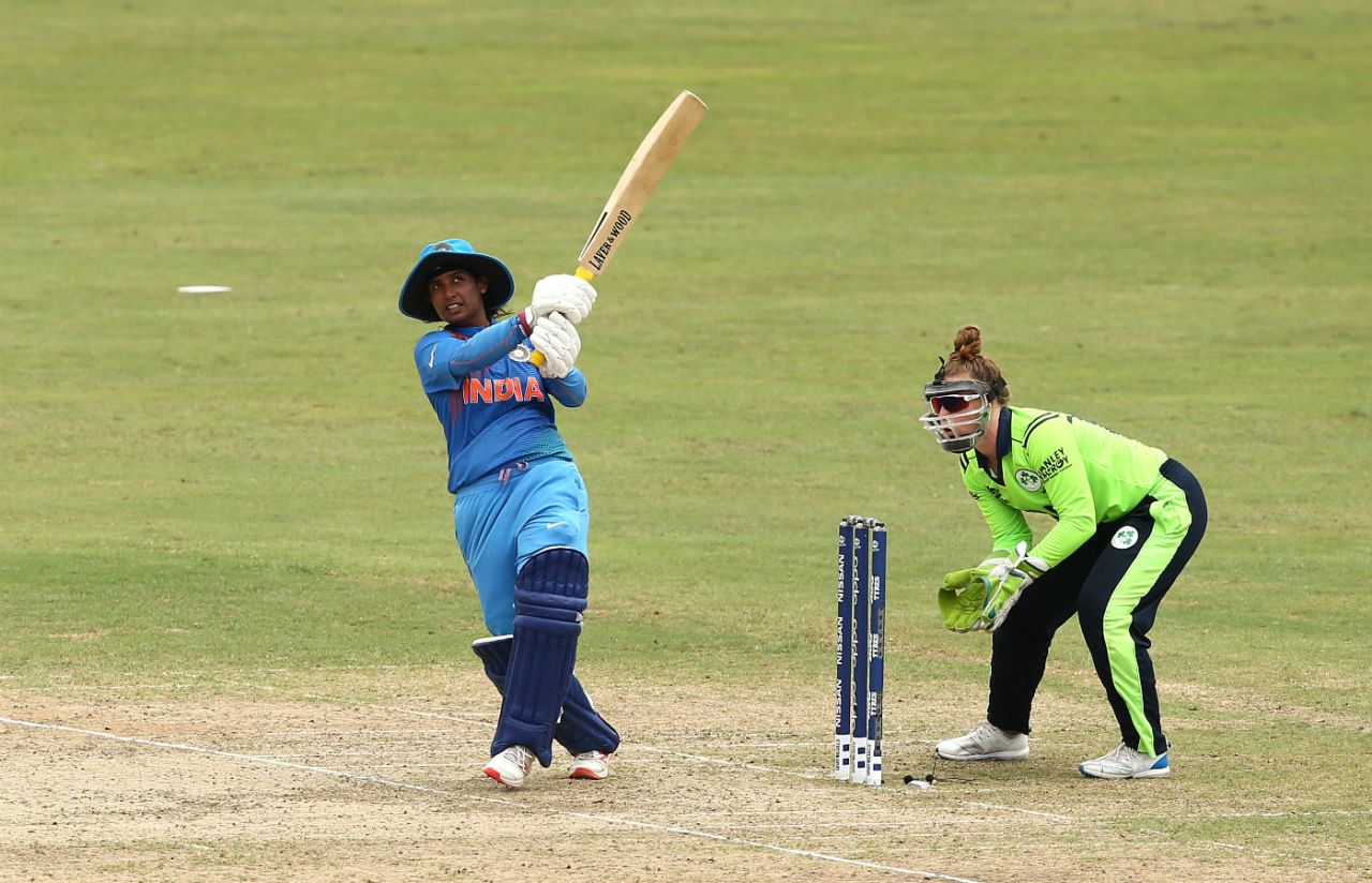 Mithali Raj's battling 17th T20I fifty helped India seal a semi-final berth, India v Ireland, Women's World T20 2018, Georgetown, November 15, 2018