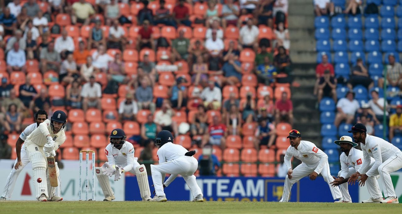 Jack Leach enjoyed an unexpected promotion to opener, Sri Lanka v England, 2nd Test, Pallekele, 2nd day, November 15, 2018
