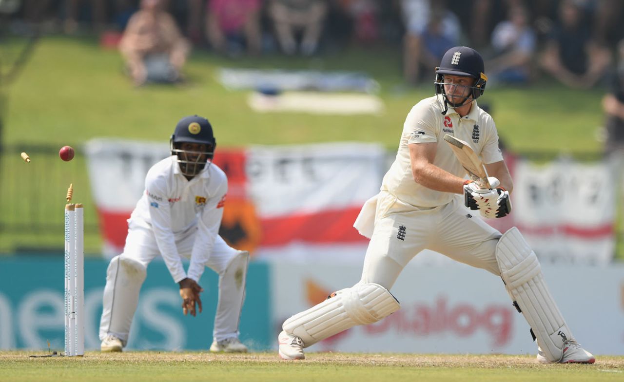 Jos Buttler was bowled reverse-sweeping, Sri Lanka v England, 2nd Test, Pallekele, 3rd day, November 16, 2018