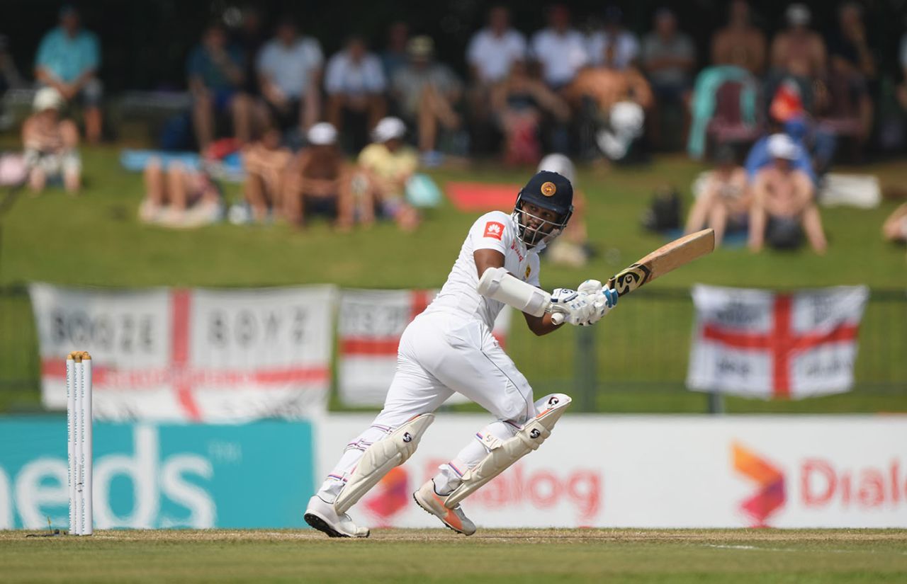 Dimuth Karunaratne made his second fifty of the match, Sri Lanka v England, 2nd Test, Pallekele, 4th day, November 17, 2018