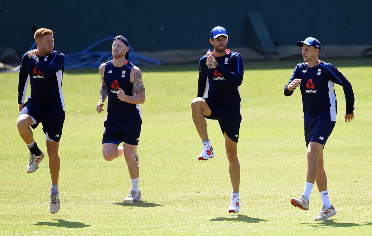 England warm up during training in Colombo, SSC, Colombo, November 21, 2018