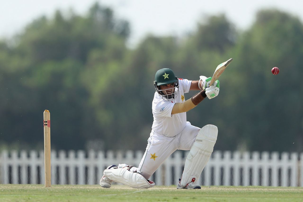 Abid Ali's hundred set up a successful chase, Pakistan A v England Lions, unofficial Test, Abu Dhabi, 4th day, November 22, 2018