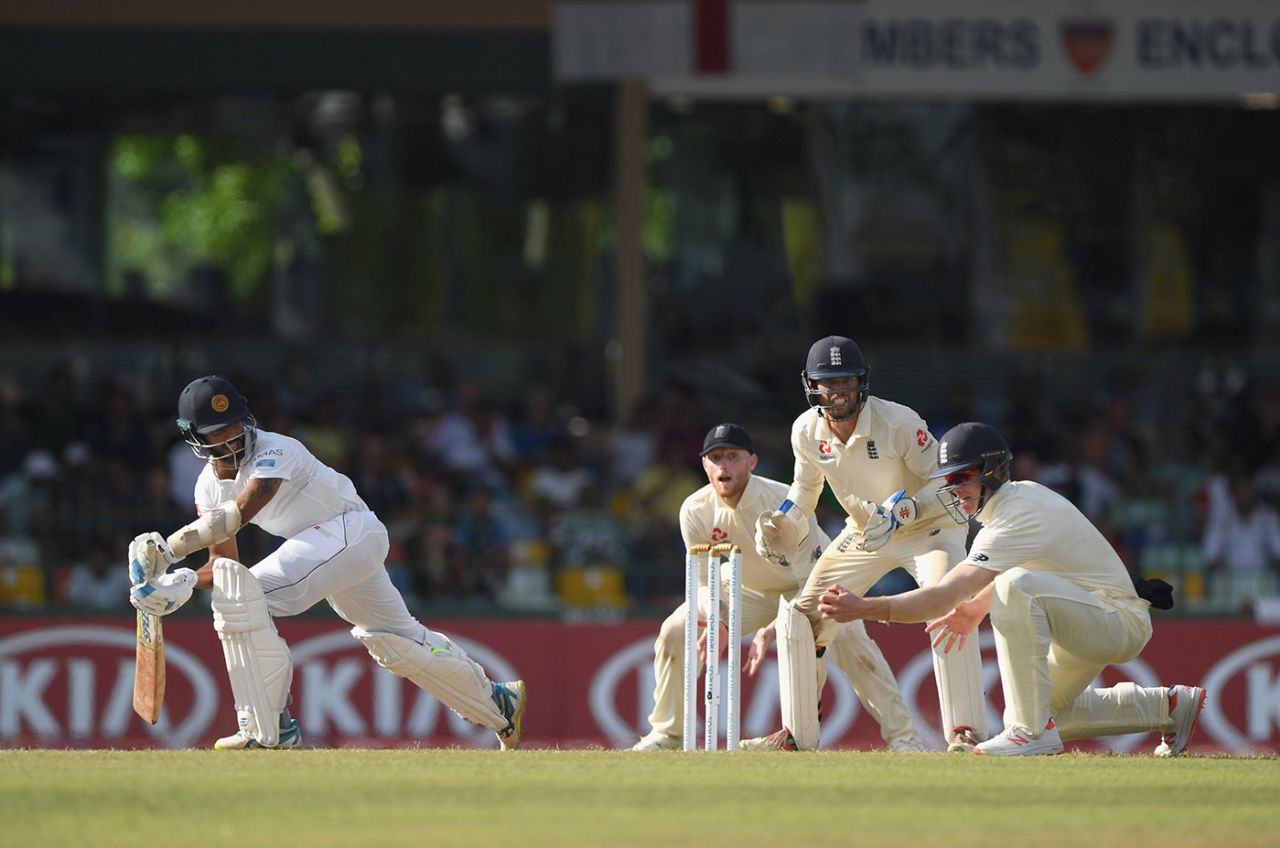 Roshen Silva was Keaton Jennings' fourth sharp catch of a remarkable display at short leg, Sri Lanka v England, 3rd Test, Colombo, 2nd day, November 24, 2018