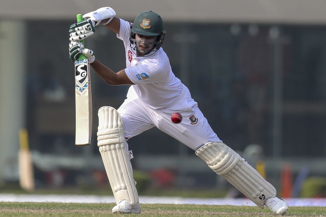 Shakib Al Hasan drives away from his body, Bangladesh v West Indies, 2nd Test, Mirpur, 2nd day, December 1, 2018