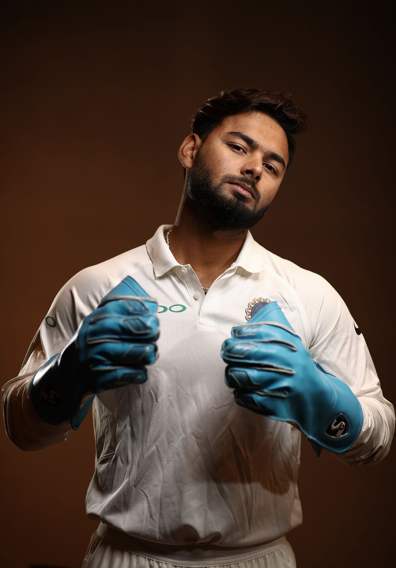 Rishabh Pant strikes a pose during a photo session, Adelaide, December 3, 2018