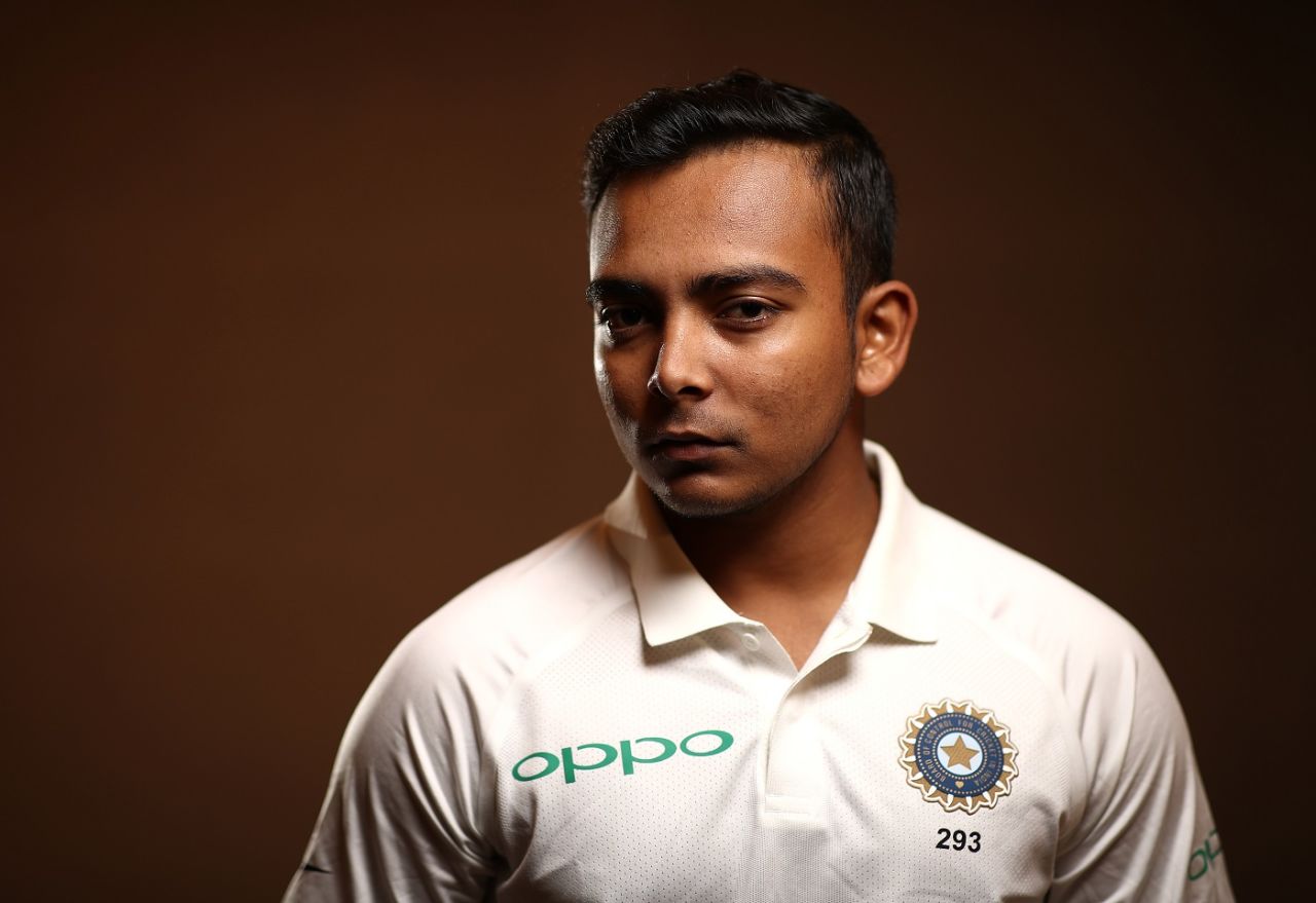 Prithvi Shaw poses for the camera ahead of his maiden overseas series, Adelaide, December 3, 2018