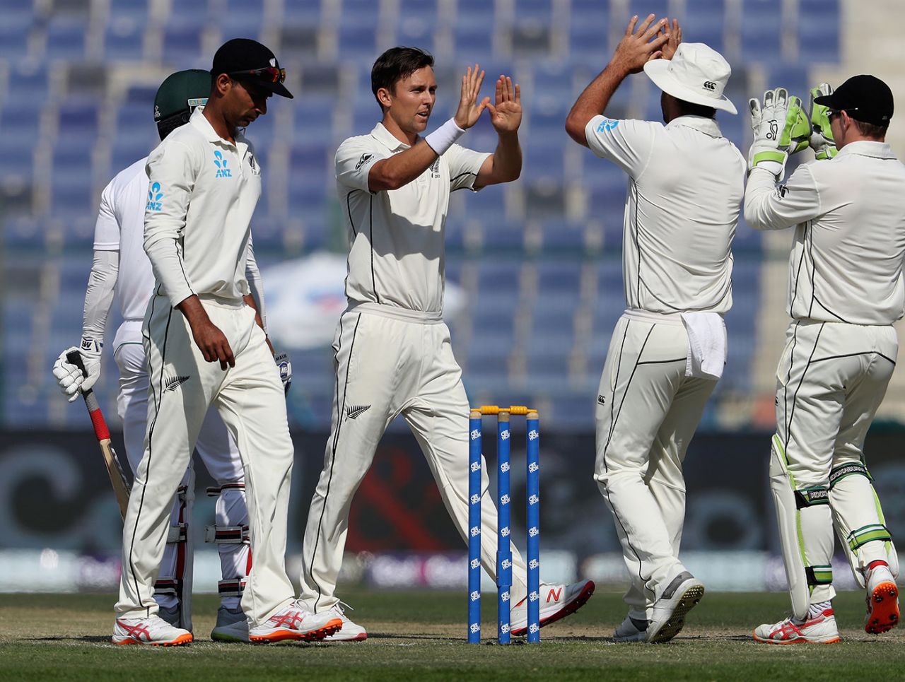 Trent Boult claimed the first wicket of Pakistan's innings, Pakistan v New Zealand, 3rd Test, Abu Dhabi, 2nd day, December 4, 2018
