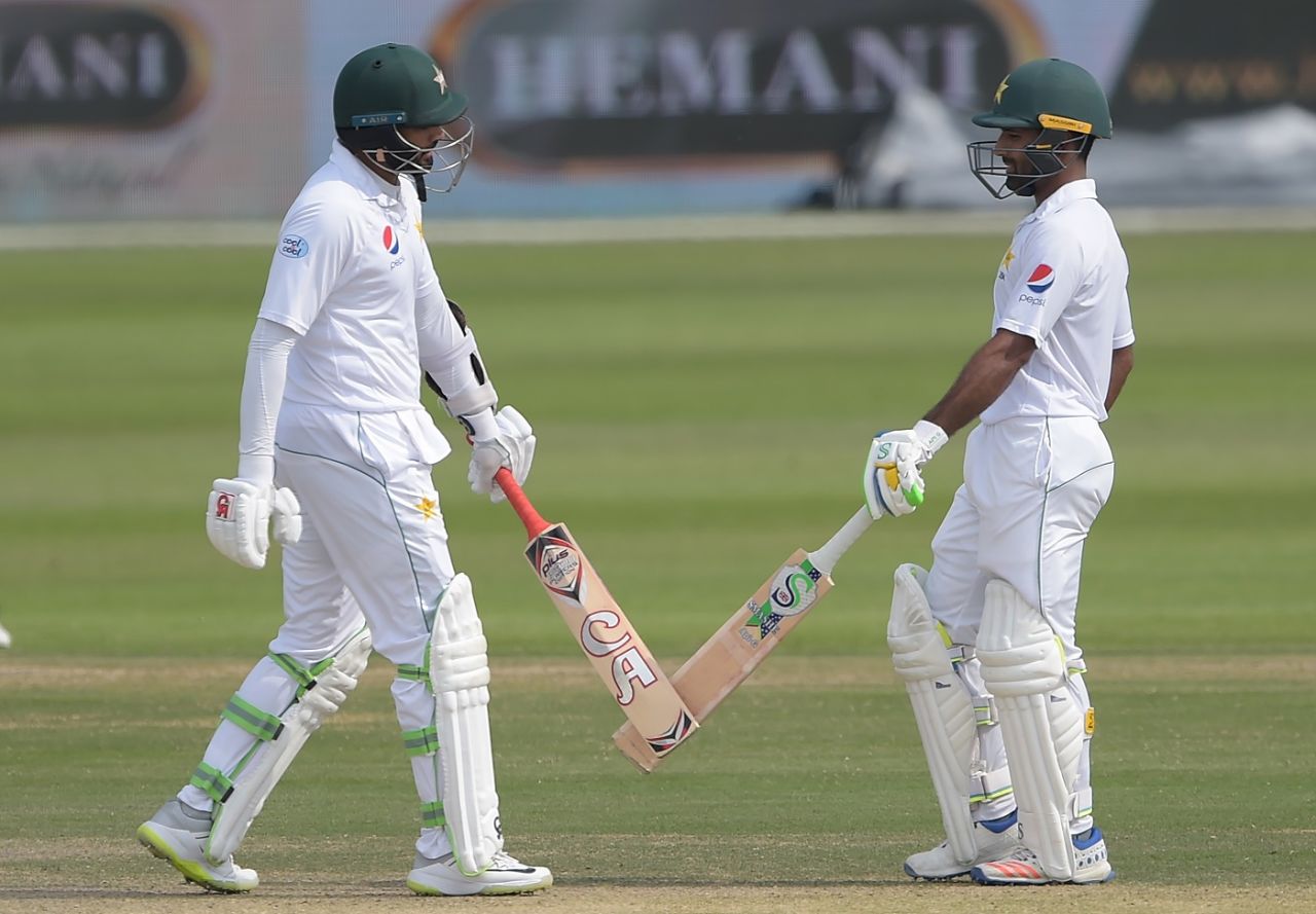 Azhar Ali and Asad Shafiq had a highly profitable union at the crease, Pakistan v New Zealand, 3rd Test, Abu Dhabi, 3rd day, December 5, 2018