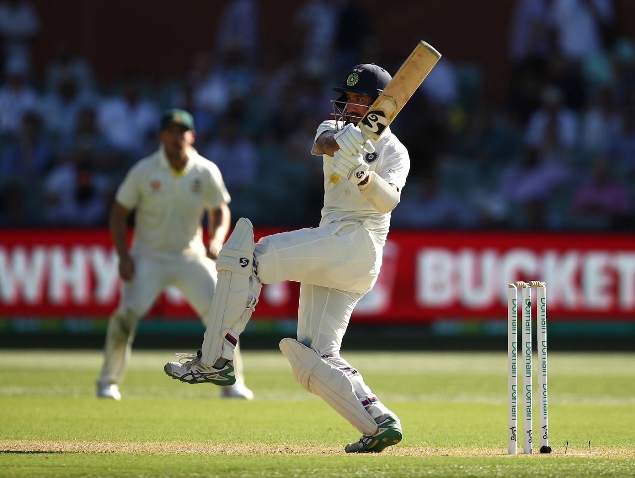 Cheteshwar Pujara plays a pull, Australia v India, 1st Test, Adelaide, 1st day, December 6, 2018