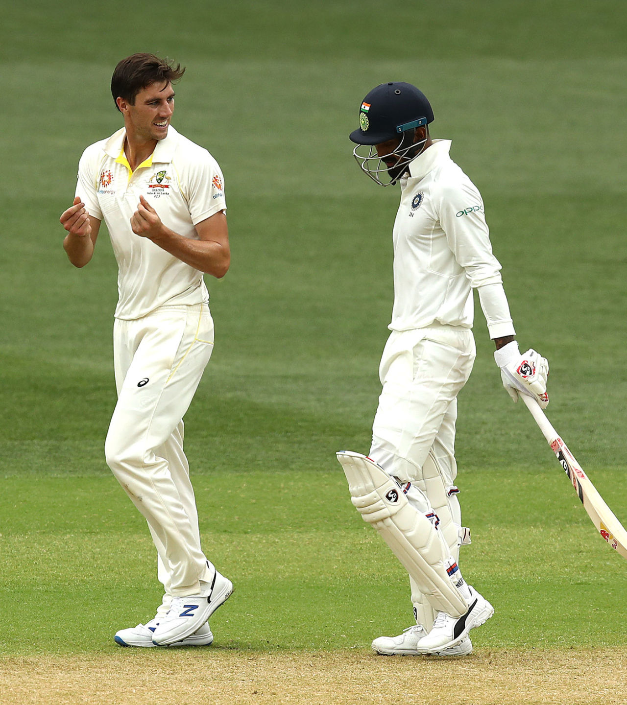 There was a good contest between Pat Cummins and KL Rahul, Australia v India, 1st Test, Adelaide, 3rd day, December 8, 2018