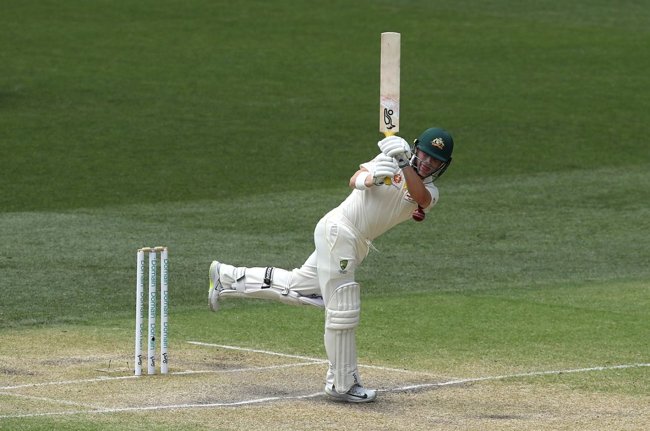 Marcus Harris whips the ball away, Australia v India, 1st Test, Adelaide, 4th day, December 9, 2018