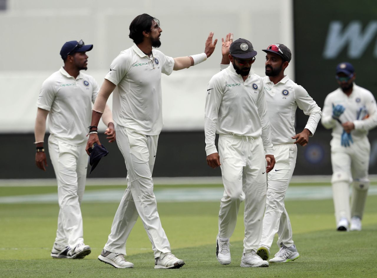Ishant Sharma finished with a four-for, Australia v India, 2nd Test, Perth, 2nd day, December 15, 2018