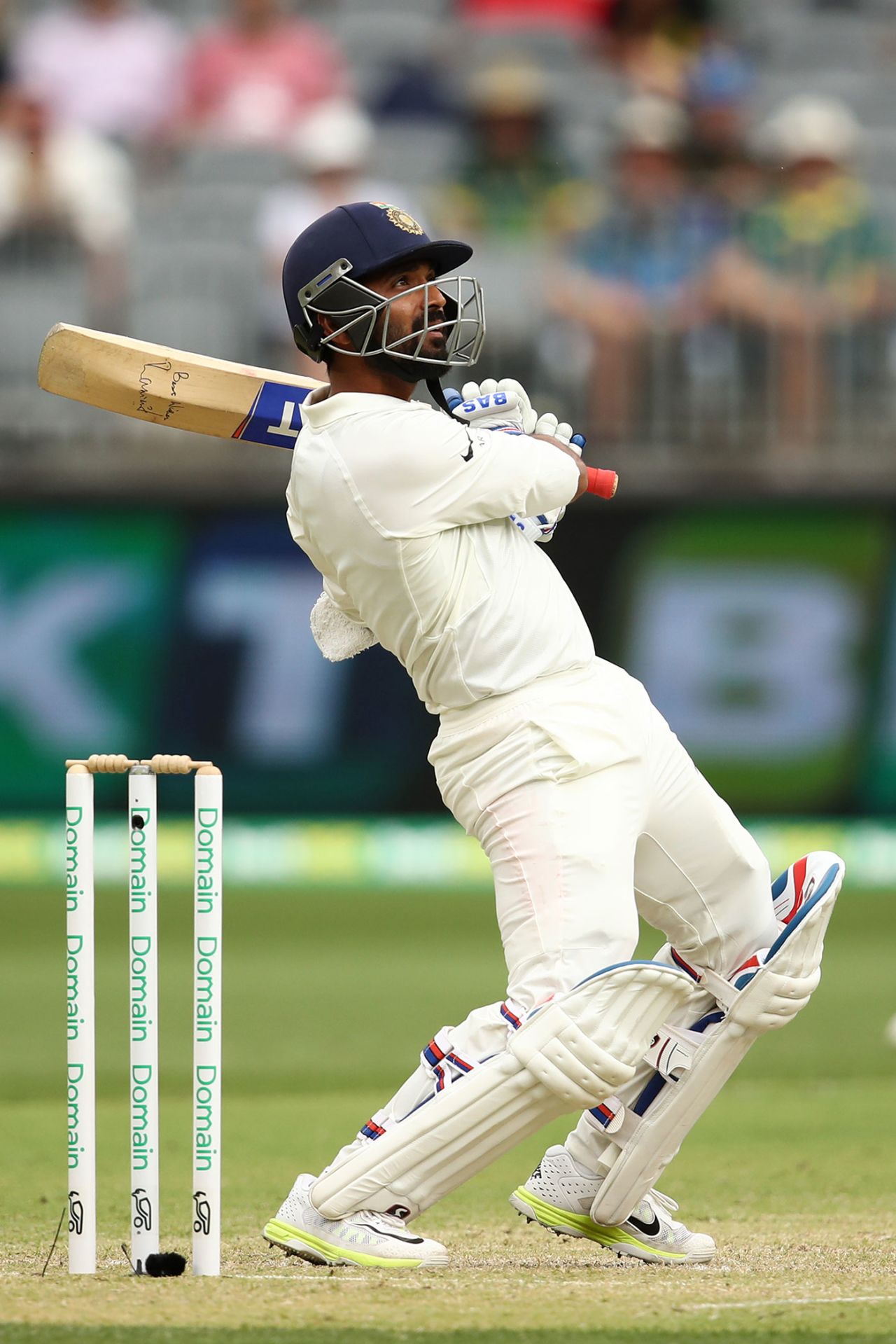 Ajinkya Rahane slashes over the slips, Australia v India, 2nd Test, Perth, 2nd day, December 15, 2018
