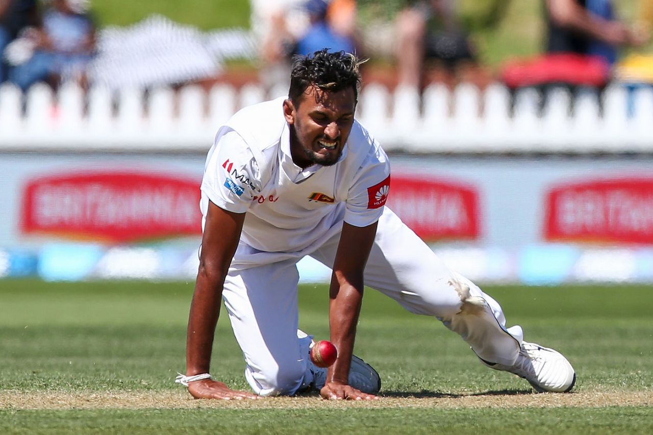 Sri Lanka's bowlers toiled hard without reward, New Zealand v Sri Lanka, 1st Test, Wellington, 2nd day, December 16, 2018